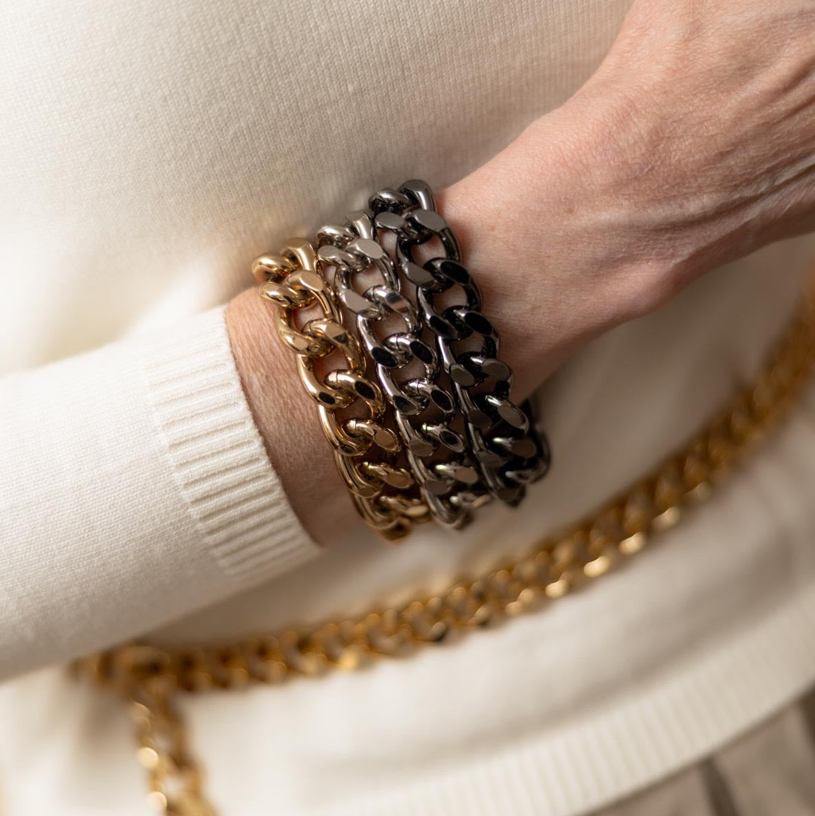 Bracelete Corrente Mix