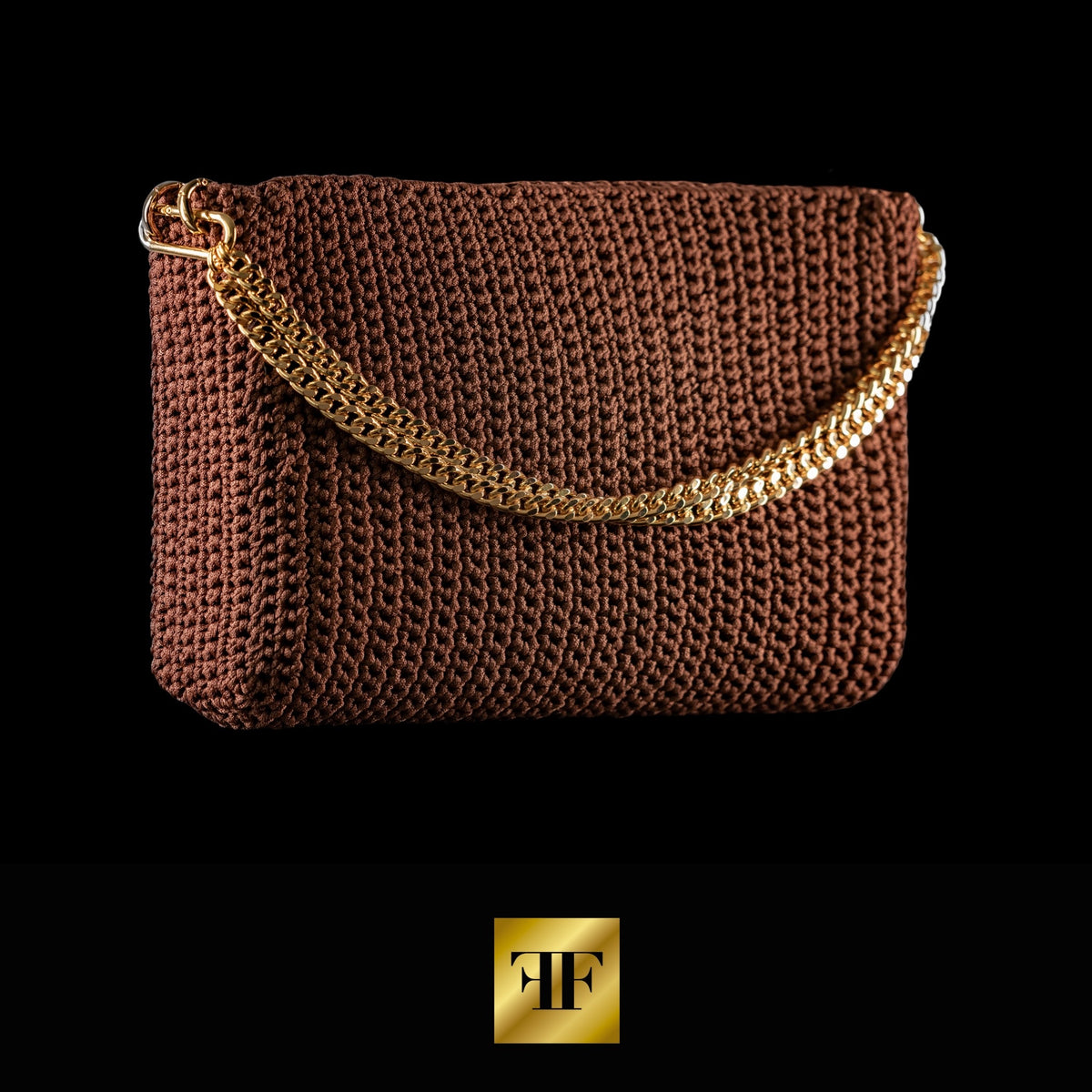 Bolsa Sac Crochet Chocolat