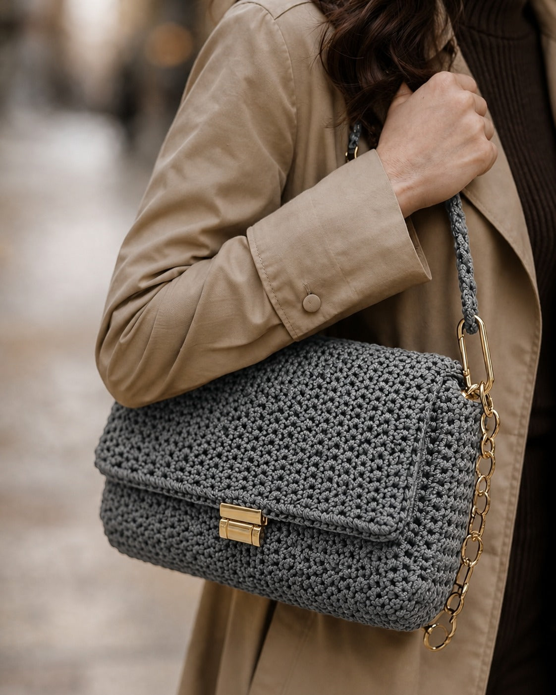 Bolsa Milano Cinza