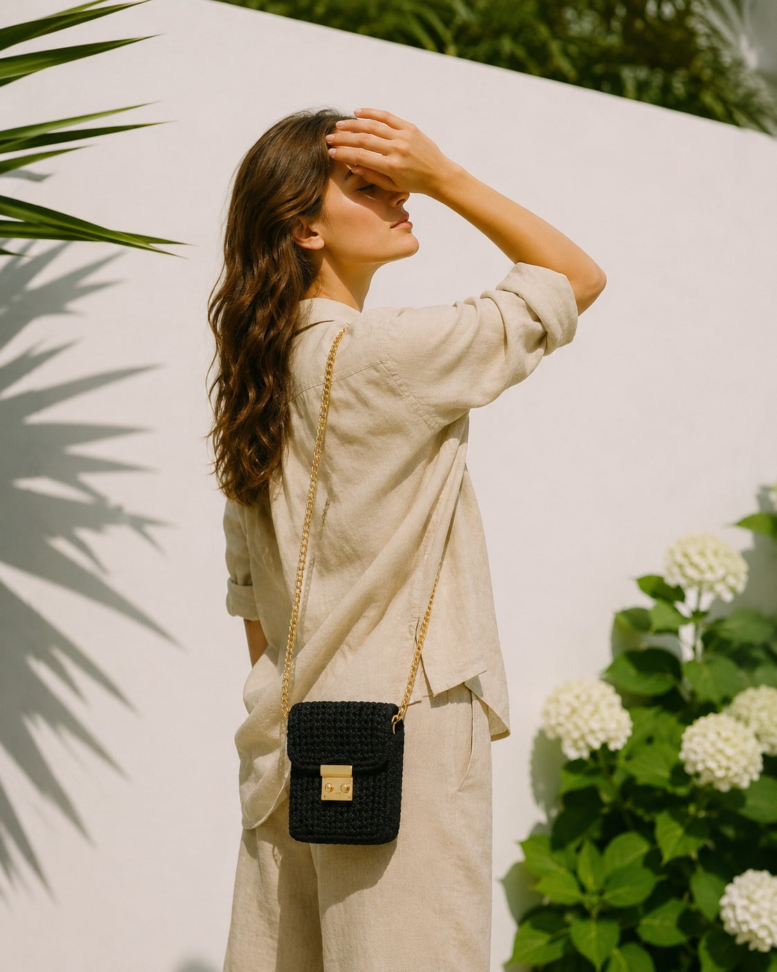 Bolsa Porta Celular Tiracolo Preta