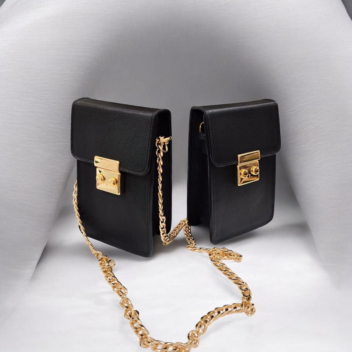 Bolsa Roma Clutch em Couro